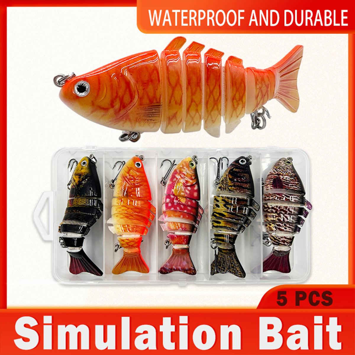V528-MULTI-SEGMENT-FISHBAIT-5PCS-886861-202509251641-00 5PCS Faux Lure Set Fish Hard Fake Bait Fishing Lures Artificial Bait Tackle Gear - Image 1