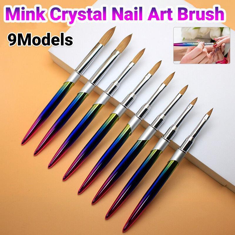 V528-NAILENHANCEMENTCRYSTALPEN-4-191557-202509302336-00 Kolinsky Acrylic Nail Art Brush Manicure Powder Professional Tools Size 2-18 - 4# - Image 1