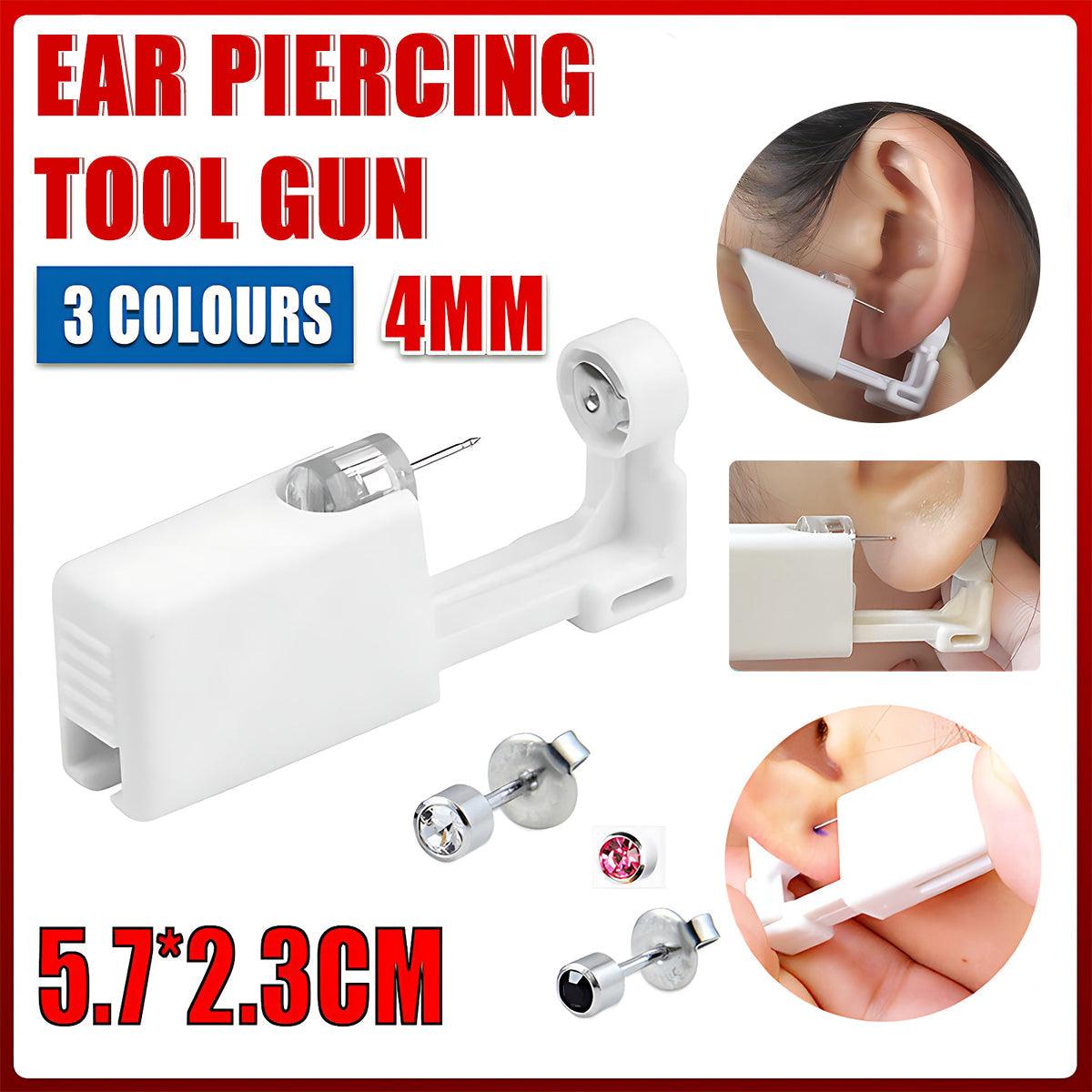 V528-PIERCINGGUN-PINK-125312-202509301754-00 Disposable Sealed Ear Piercing Gun Kit Tool With 316L Stud Bone With Gem 1Pc - Pink - Image 1