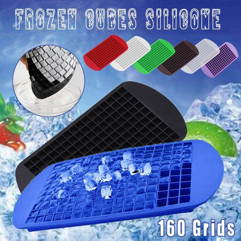 V528-PY0329-RED-748141-202509251352-00 160 Grids Ice Cube Tray Ice Maker Mold Frozen Cubes Silicone Mini Small Diy Au - Red - Image 1
