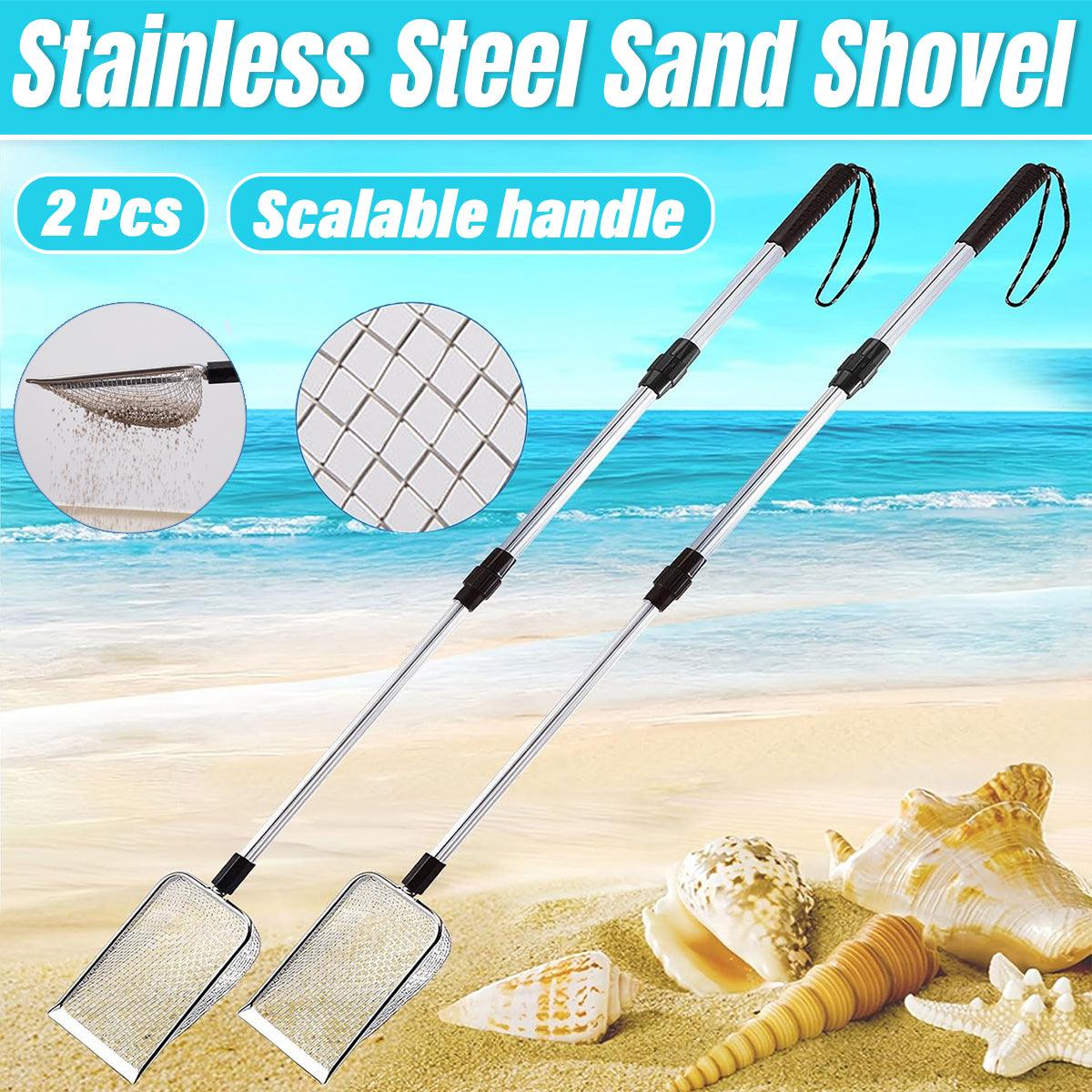 V528-SAND-SCOOP-2PC-3-5-5-255041-202509251340-00 2pcs Long Handle Pet Litter Scoop Climbing Chicken Beach Scoop for Cats Dogs - Image 1
