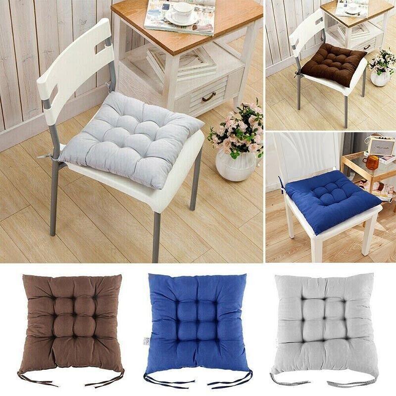 V528-SEATCUSHIONS-BLUE-327289-202509302300-00 Soft Chair Cushion Pad for Indoor Outdoor Seating Square Seat Cover 35x35cm - Blue - Image 1