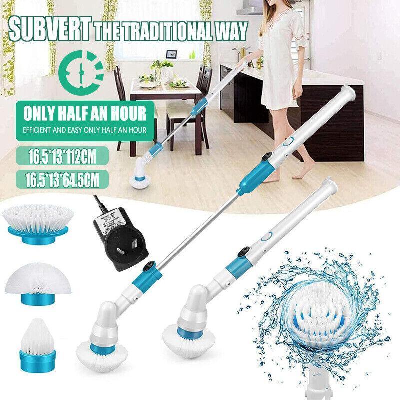 V528-SPINSCRUBBER-447712-202509291809-00 Electric Cordless Chargeable Spin Scrubber Turbo Scrub Cleaning Brush Bathroom - Image 1