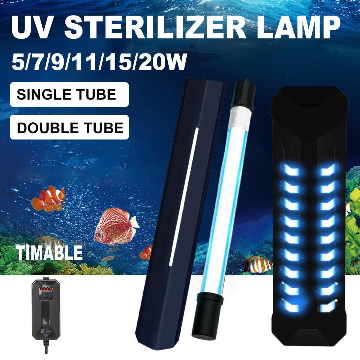 V528-STERILIZING-LAMP-11W-380318-202509301736-00 Fish Tank Germicidal Lamp UV Ultraviolet Water Disinfection Light for Aquarium - Single Tube-11W - Image 1