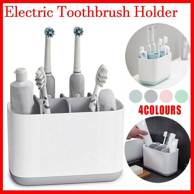 V528-TOOTHBRUSHHOLDER-GREY-59832-202510011118-00 Electric Toothbrush Holder Bathroom Caddy Storage Large Multifunction Organizer - Grey - Image 1