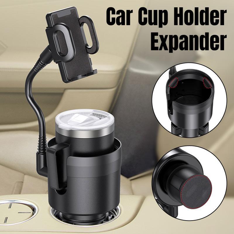V528-WATER-CUP-690789-202509291427-00 2 in 1 Car Phone Holder and Cup Holder Drink Organiser Water Bottle Holder - Image 1