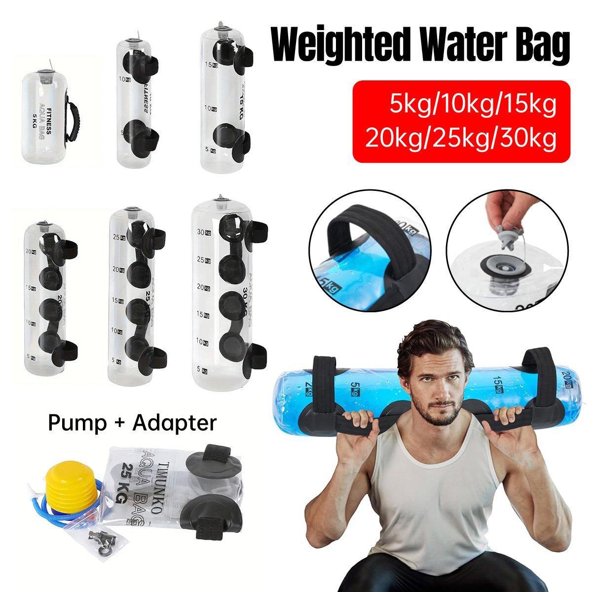 V528-WEIGHTED-WATER-BAG-20KG-564533-202509301554-00 Adjustable Inflatable Water Weight Bag for Fitness Squat Strength Training Bag - 20kg - Image 1
