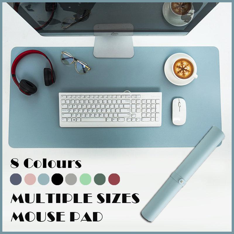 V528-WINERED120-60CM20953-202509301354-00 Large Leather Gaming Mouse Pad Waterproof Desk Keyboard Mat 120 x 60cm - Wine Red - Image 1