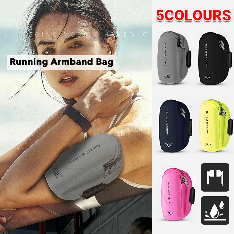 V528-WRISTBAG-YELLOW-87325-202509301609-00 Universal Outdoor Sports Armband Case Phone Holder Gym Running Jogging Arm Band - Yellow - Image 1