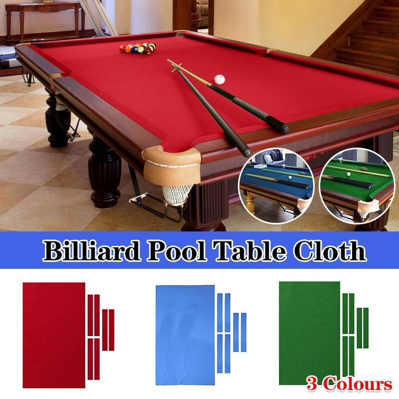 V528-ZK00268-RED9-749968-202509302054-00 7Pcs Billiard Snooker Pool Table Cover Cloth W/ Felt Strip Heavy Duty 9FT - Red - Image 1