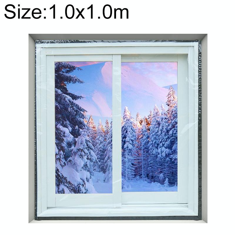 V562-1075776550DBT-202508271640-00 Double-layer Insulation Film for Indoor Windows - Windproof Soundproof Warm - 1.0x1.0m - Image 1