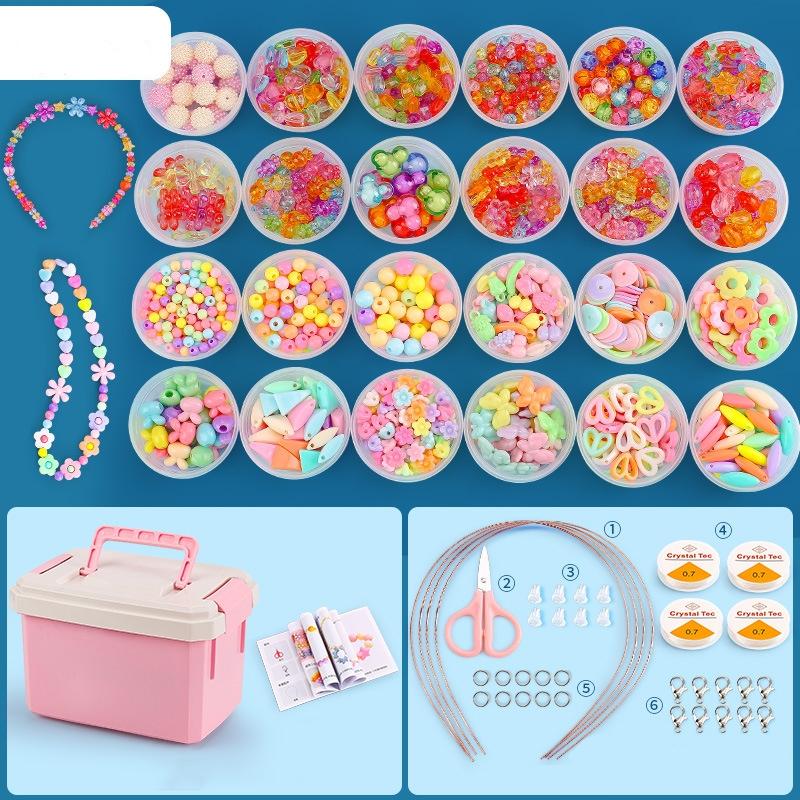 V562-2224852060DBT-202508280125-00 Diy Beaded Jewelry Set For Kids 24 Macao Crystal Cups - Image 1