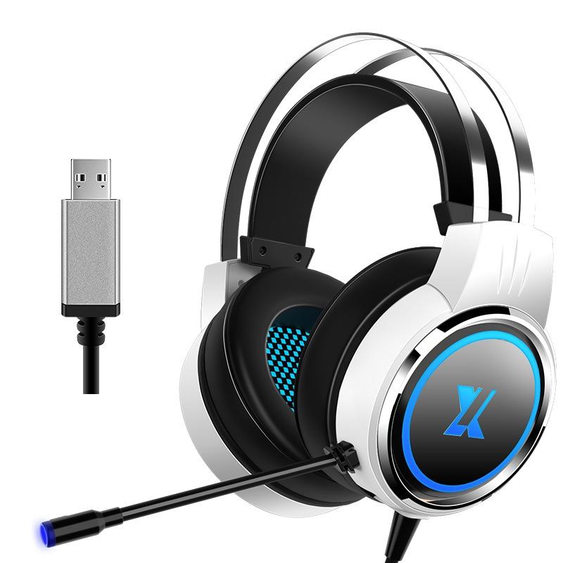 V562-3196961060DBT-202508280721-00 X8 7.1 Sound Gaming Headset With Mic Stars White - Image 1
