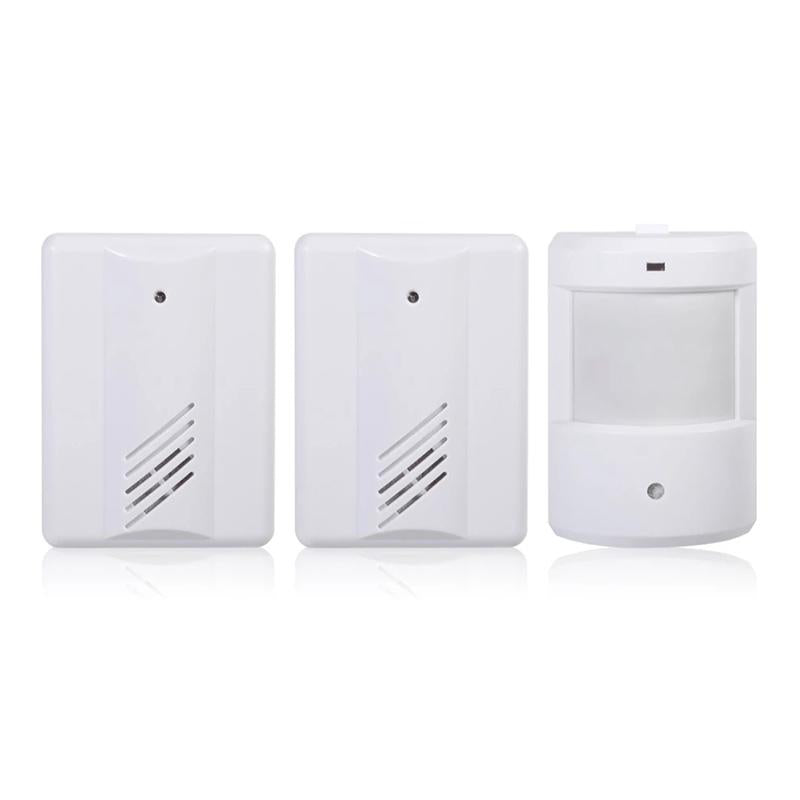 V562-3200-CDM-S-202508271420-00 Wireless Infrared Doorbell Alarm For Home / Office - 2 Sensors - Image 1