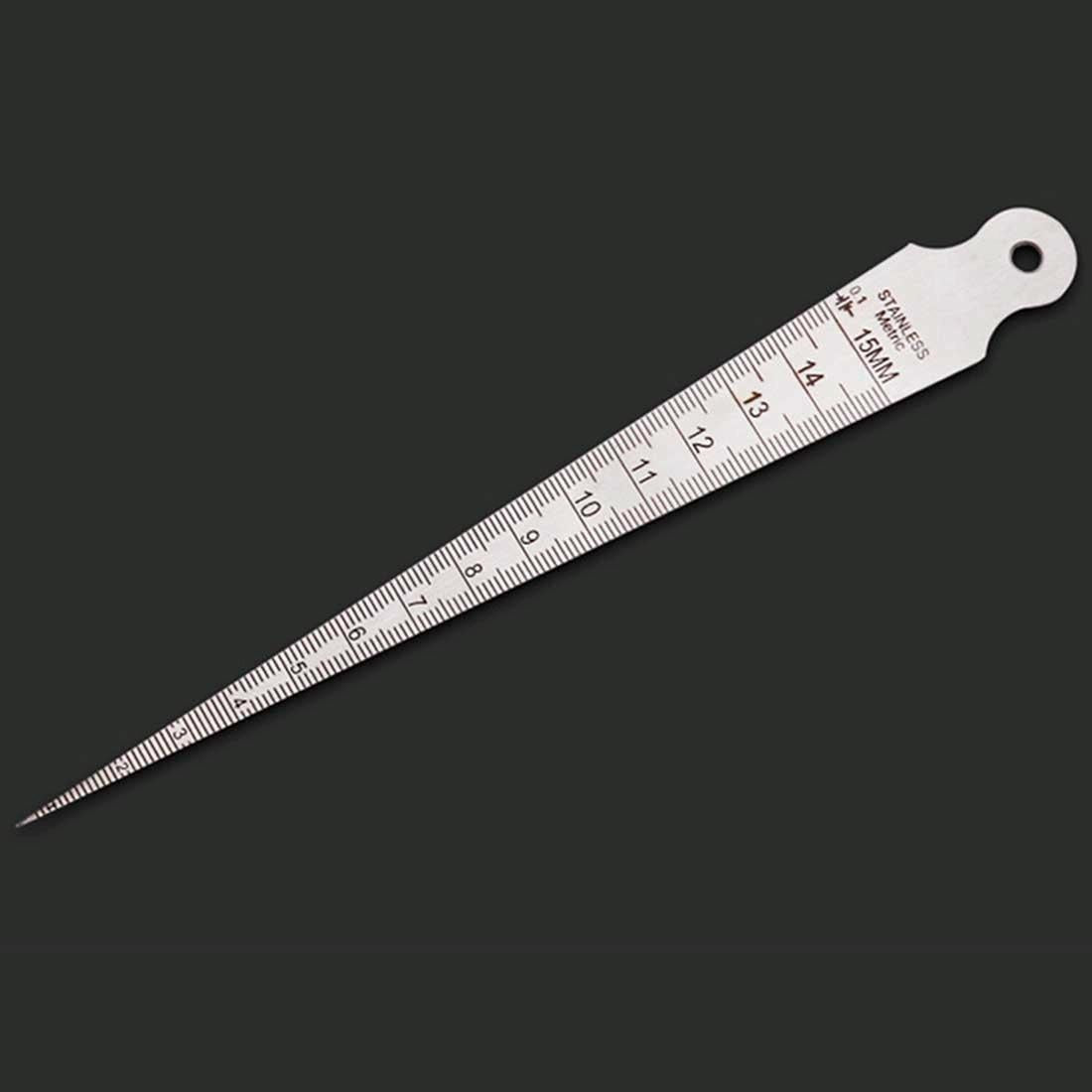 V562-3636PTE-202508271341-00 Stainless Steel Taper Gauge for Gap Measurement 1-15mm - Image 1