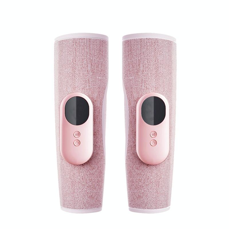 V562-4040222060DBT-202508280245-00 Wireless Leg Massager Pink Double Hot Compress + Air Pressure + Vibration - Image 1