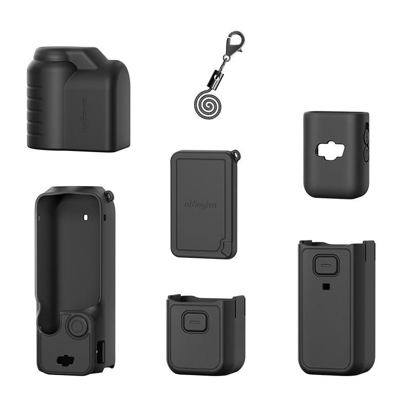 V562-4075554060DBT-202508280530-00 5-in-1 Silicone Case for Dji Pocket 3 Camera Accessories - 7 In 1 Black - Image 1