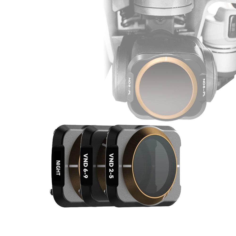 V562-5791POD-202508272240-00 Variable Vnd Lens Filter for Dji Mavic Air 2 - 3-in-1 2.5-6.9 Stop - Reducing Light Pollution - Image 1