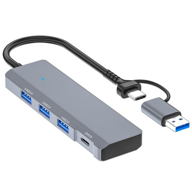 V562-6446200AYS-202508280415-00 Usb / Type-C Hub Adapter 3 Usb 3.0 + Type-C Ports - Image 1