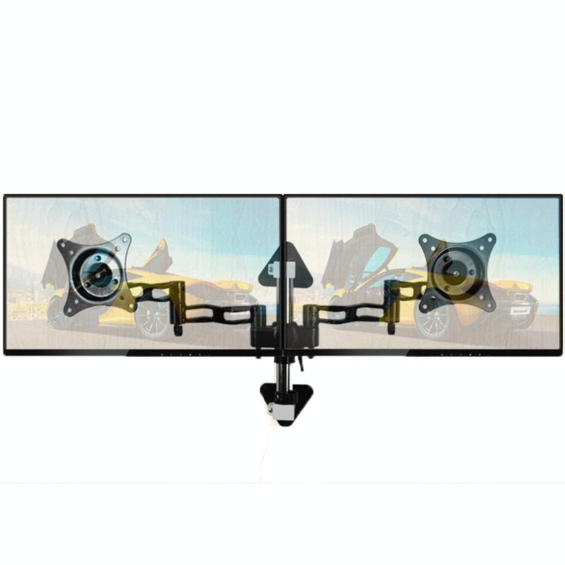 V562-91802060DBT-202508271946-00 Wall-mounted Dual Screen Computer Bracket for Splicing - Image 1