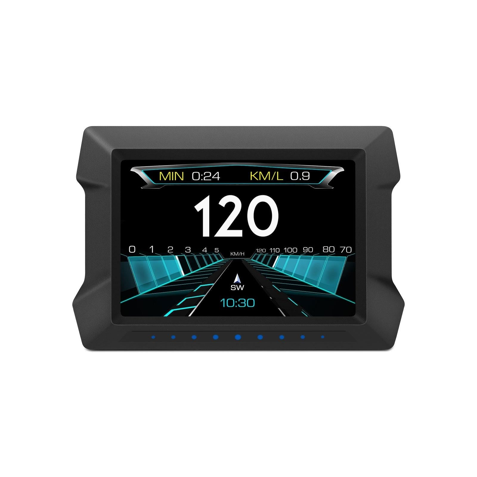 V562-9702300ADE-202508272253-00 3.5 Inch Car Hud Gps Obd2 Dual System Projector - Image 1
