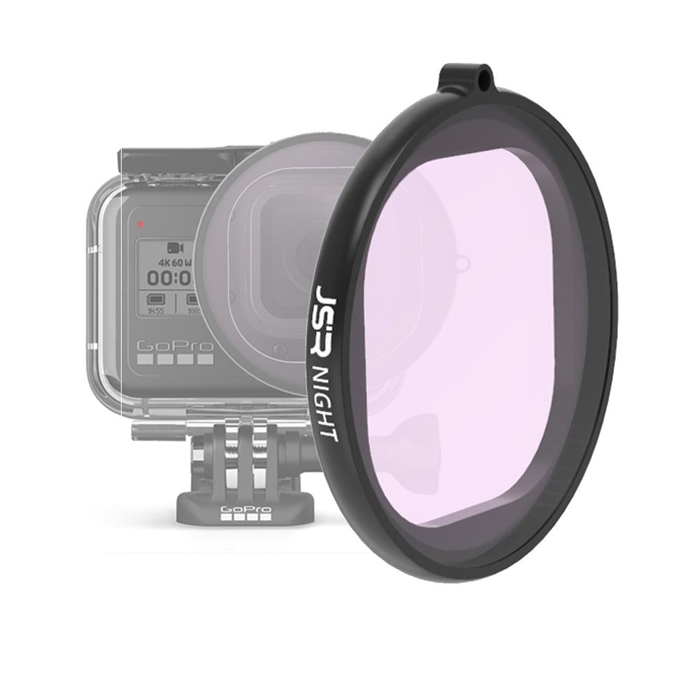 V562-9791ACD-202508272305-00 Night Lens Filter for Gopro Hero8 Round Housing - Image 1