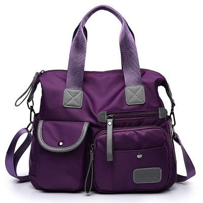 V562-A1012792550DBT-202508281630-00 Versatile Oxford Cloth Shoulder Bag for Women - Purple - Image 1