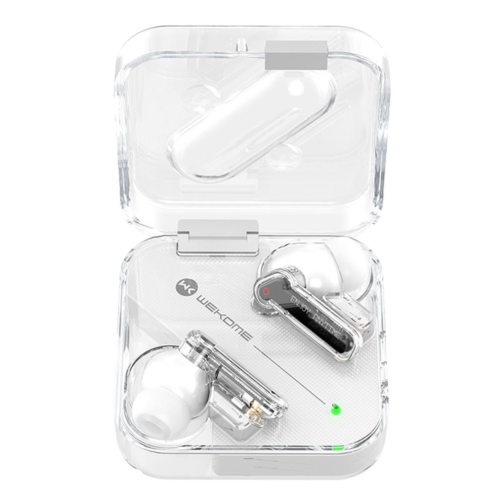 V562-A101296300ADE-202508280541-00 Vanguard Transparent Wireless Bluetooth Earphones - White - Image 1