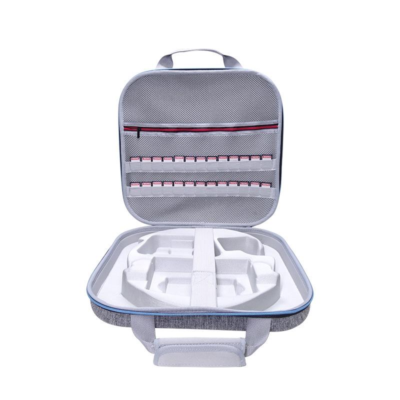 V562-A1013902060DBT-202508281240-00 Nintendo Switch Fitness Ring Storage Bag - Hard Shell - Gray - Image 1