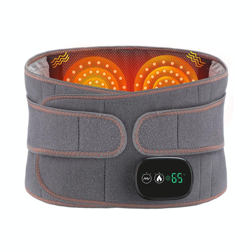 V562-A1020003060DBT-202508280031-00 Usb Heated Massage Lumbar Belt Gray - Image 1