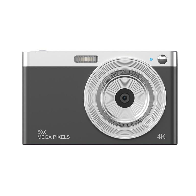 V562-A1022164060DBT-202508280531-00 Retro Vlog Self-Shooting Camera - 50Mp Hd 4K Video - Black - Image 1