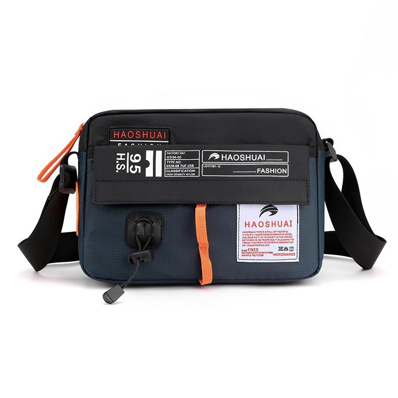 V562-A1023403060DBT-202508282311-00 Waterproof Nylon Shoulder Bag For Men Outdoor Sports Leisure Gear - Dark Blue - Image 1