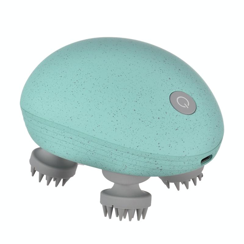 V562-A1023563060DBT-202508292020-00 Compact Electric Head Massager Fits All Hair Types - Blue - Image 1