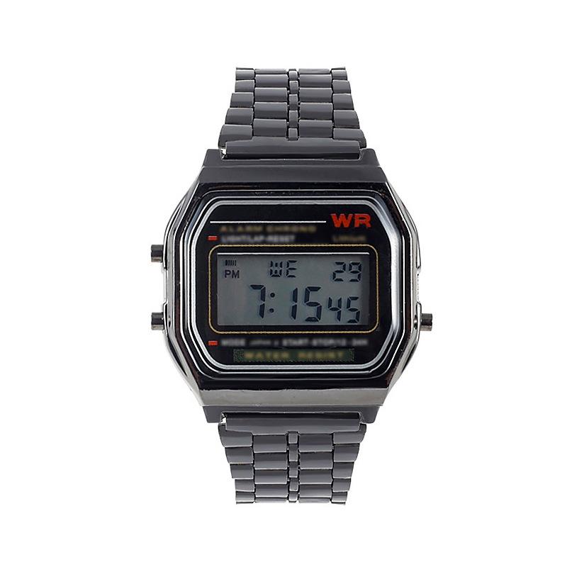 V562-A104317050DBT-202508290845-00 Waterproof Led Digital Quartz Wristwatch - Unisex - Black - Image 1