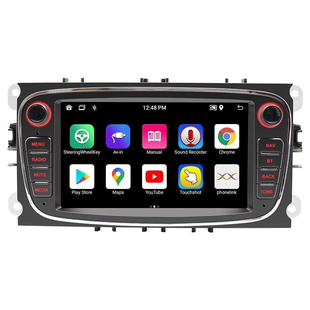 V562-A1050714060DBT-202508282345-00 7 Inch Android Navigation Radio For Ford Focus - Bluetooth Rds 1 + 32G - Black 1 + 32G - Image 1