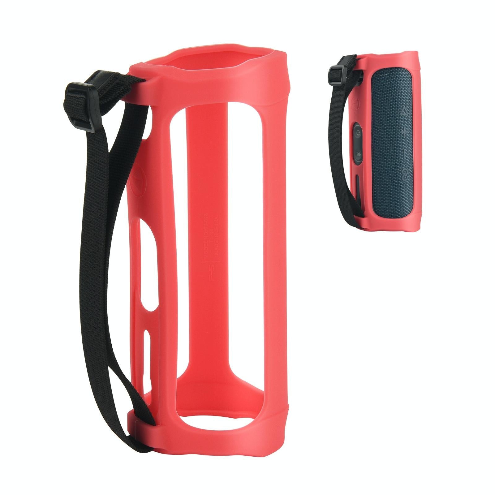 V562-A1094012750DBT-202508281436-00 Soft Silicone Sleeve for Jbl Flip5 Speaker - Portable and Protective - Red - Image 1