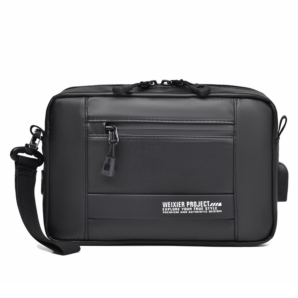 V562-A1099954060DBT-202508271635-00 Usb Shoulder Bag For Men Portable & Stylish Outdoor Messenger Black - Image 1