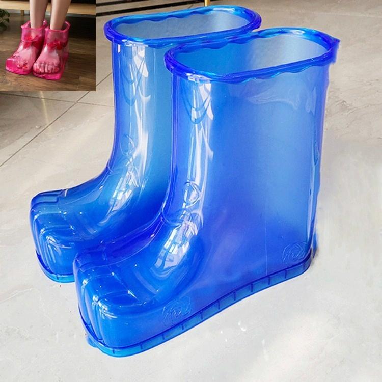 V562-A303161190DBT-202508292130-00 Portable Plastic Bubble Foot Bucket 28Cm Height Fits Shoe Sizes 45 And Under - Blue - Image 1