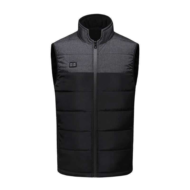 V562-A3093692060DBT-202508291620-00 Heated Vest Electric Heating 3 Constant Temperature Warm Cotton Jacket - Black-4 Zones Heating - L - Image 1