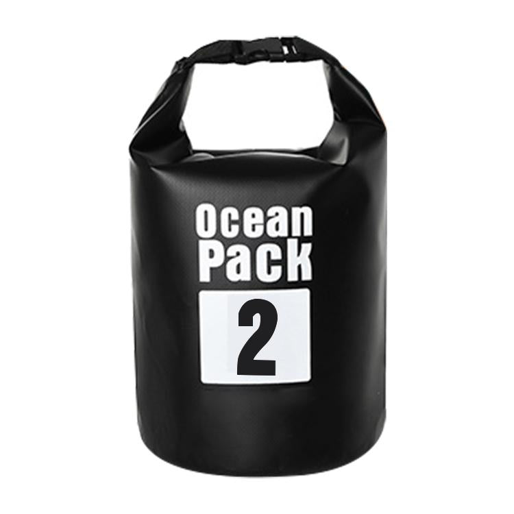 V562-B0885GO-202508282220-00 Waterproof Outdoor Dry Bag 2L Pvc Barrel Bag For Ultimate Protection - Black - Image 1