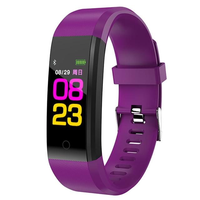 V562-B100486050DBT-202508282154-00 Fitness Tracker With Heart Rate And Blood Pressure Monitoring - Purple - Image 1