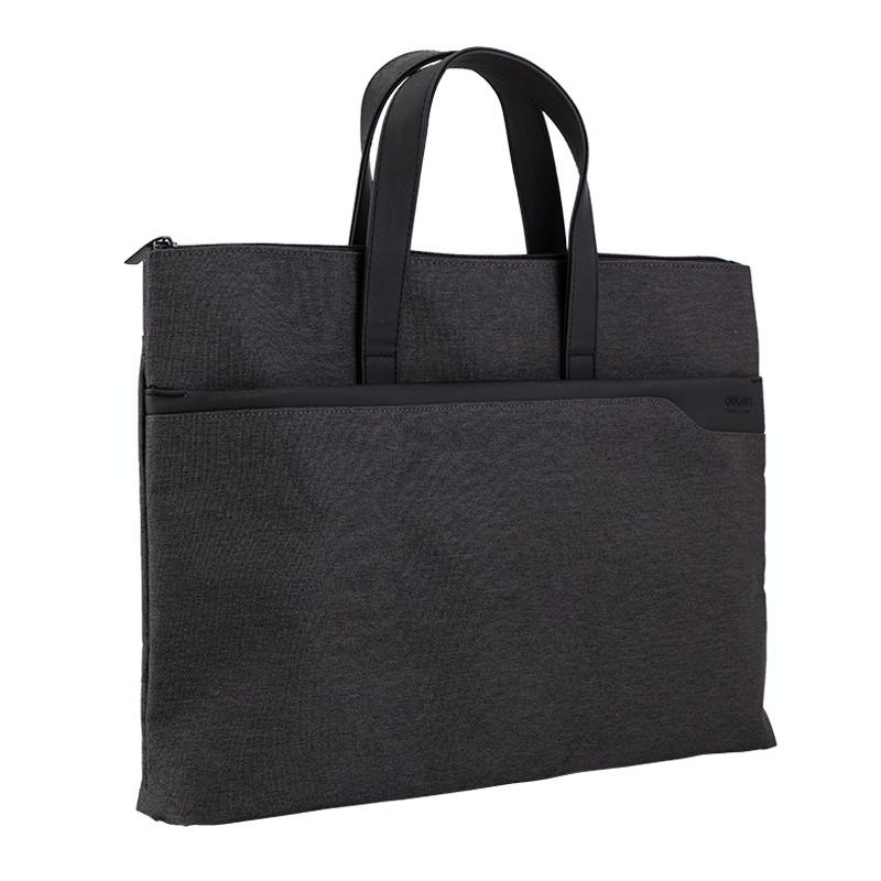 V562-B1023730650DBT-202508281605-00 Double Layer Zipper Conference Document Bag - Portable and Organized - Gray - Image 1