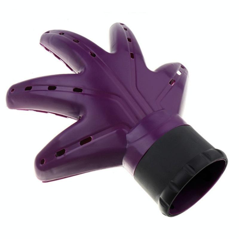V562-B1031767140DBT-202508290241-00 Palm Shaped Hair Dryer Cover For Drying & Shaping Fits Most Brands - Purple - Image 1