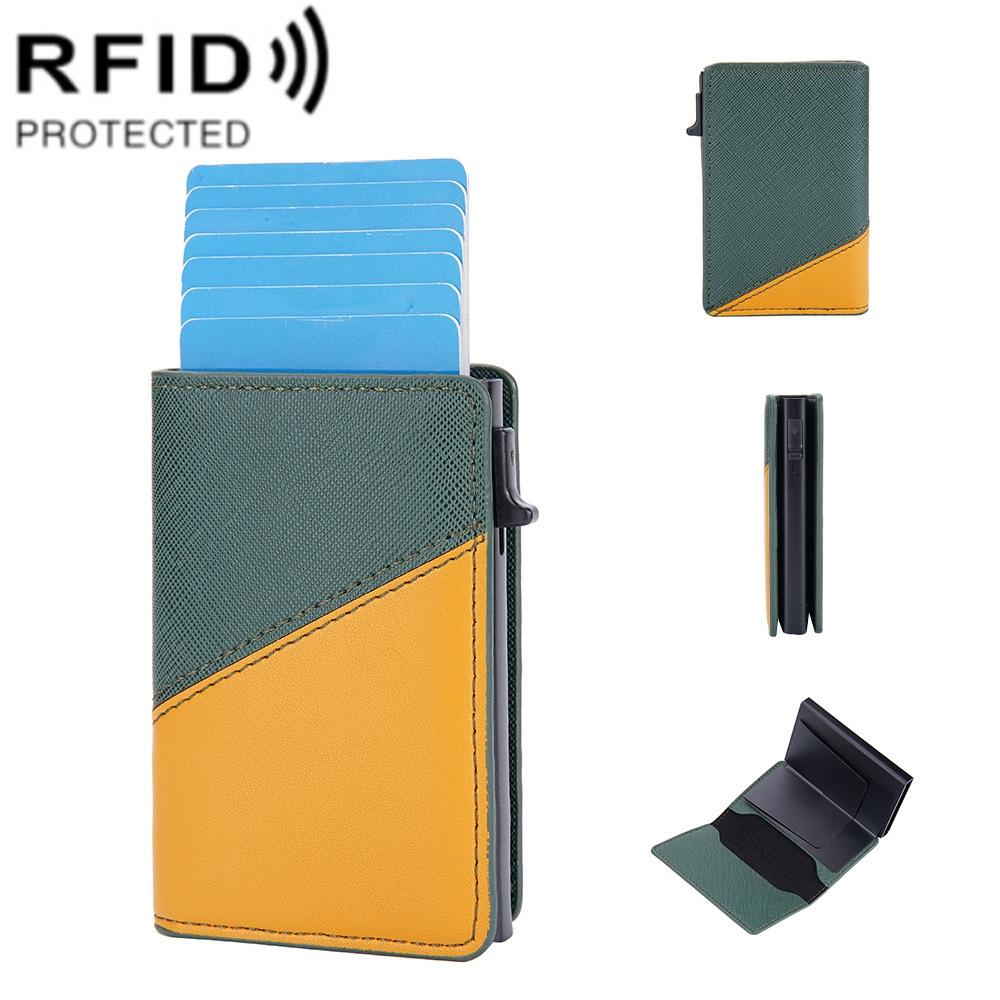 V562-B1041683060DBT-202508281853-00 Anti-theft Rfid Leather Wallet - Secure Design - Green - Image 1