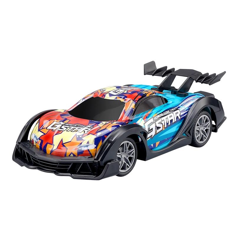 V562-B105271600ADE-202508281321-00 Remote Control Racing Car with Colourful Lights 4wd - Orange - Image 1