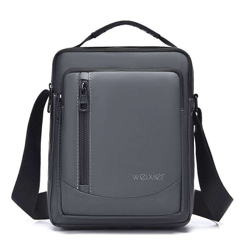 V562-B1061633060DBT-202508271611-00 Durable Large Capacity Men Grey Shoulder Messenger Bag - Image 1
