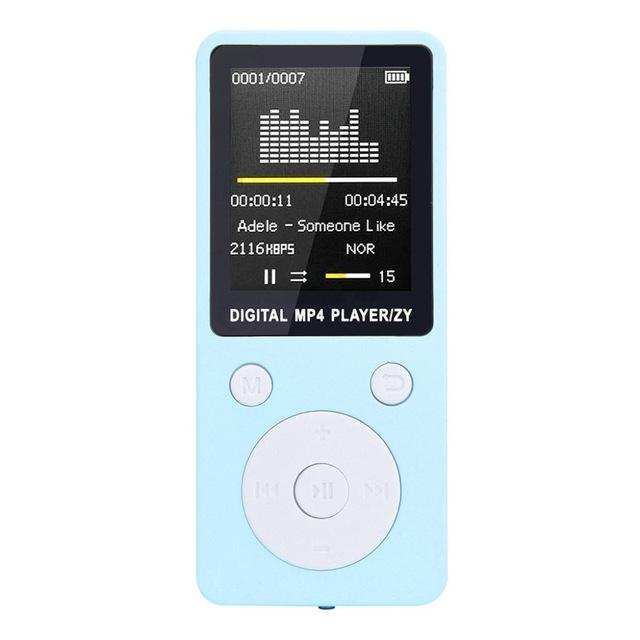 V562-B106254300DBT-202508291210-00 Portable Mp4 Music Player With Fm Radio & Recording Black - Blue No Memory - Image 1