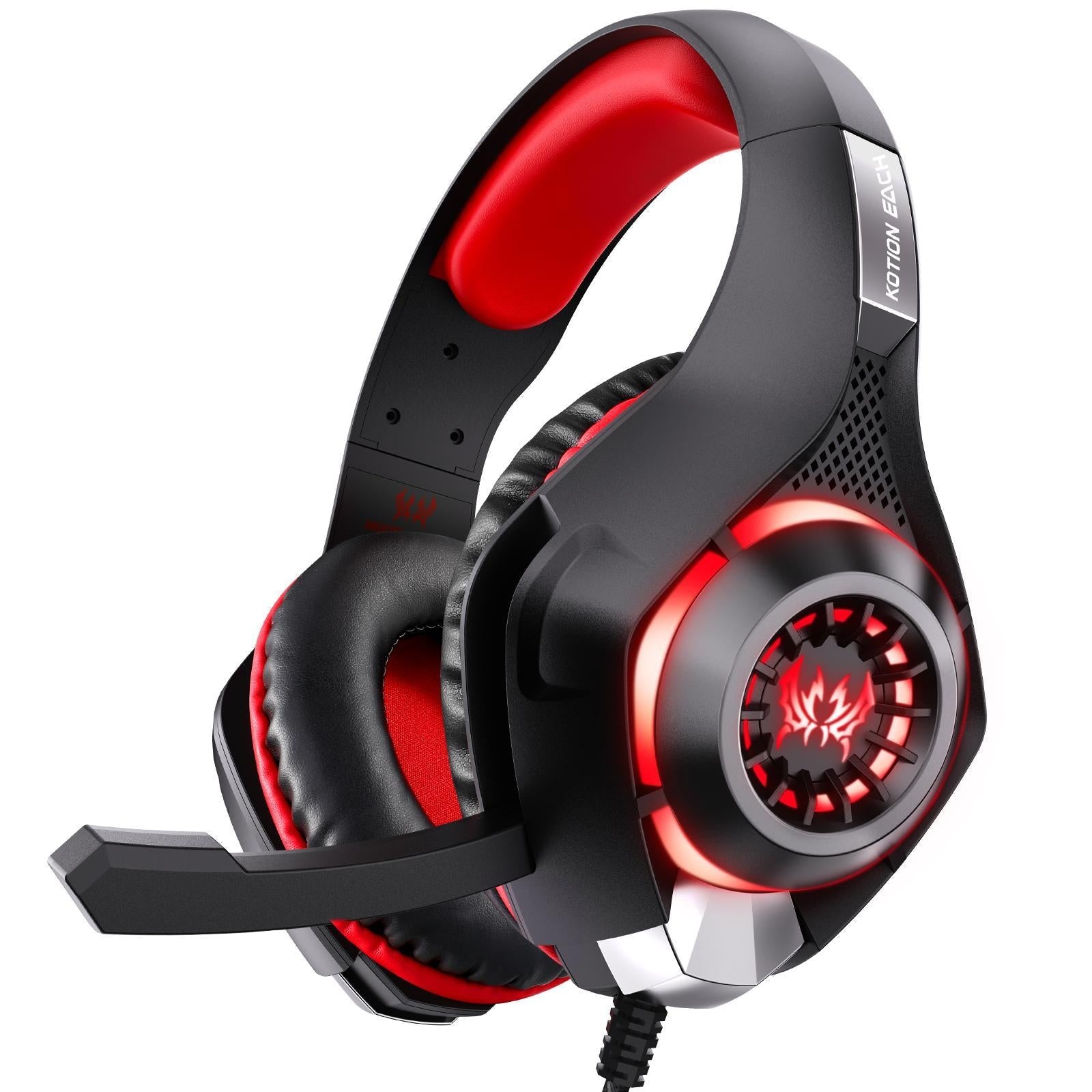 V562-B106257700ADE-202508292110-00 Omni Mic Gaming Headset 1.9M Length - Black Red - Image 1