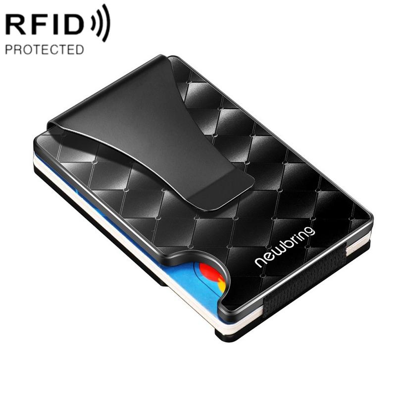 V562-B1065512060DBT-202508281446-00 Anti-magnetic Metal Card Holder for Multiple Cards - Large - Diamond Pattern - Image 1