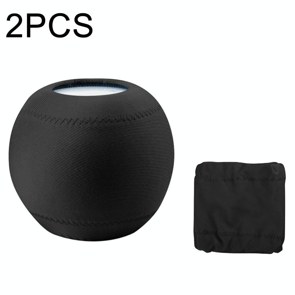 V562-B1071203060DBT-202508281931-00 Protective Cloth Cover for Homepod Mini Speaker - Set of 2 - Black - Image 1